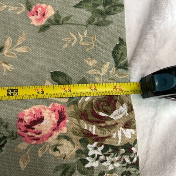 Floral Canvas Tote Bag with Rope Handles – Vintage-Style Beach or Everyday Bag. - Picture 4 of 6